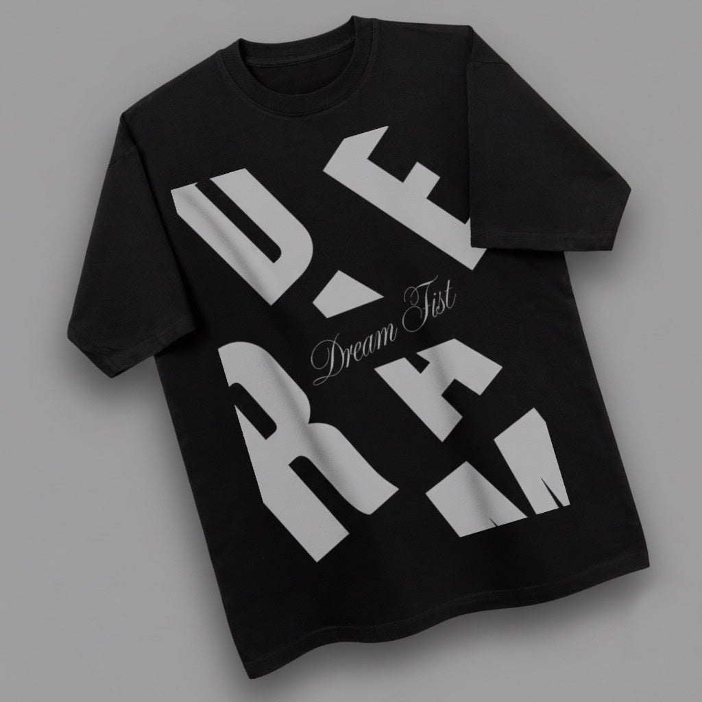 Dream Fist Ultra Heavyweight 240 GSM Signature Tee – Black