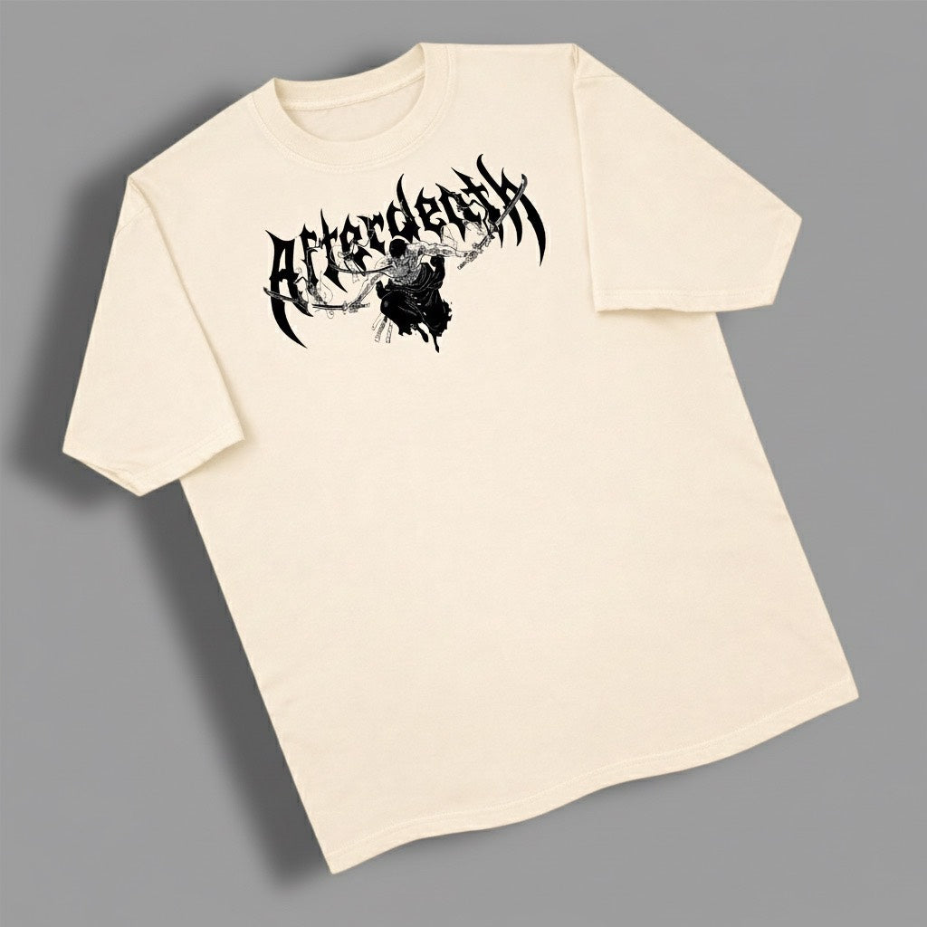 Dream Fist Samurai 240 GSM Heavyweight Oversized T-Shirt – Off White